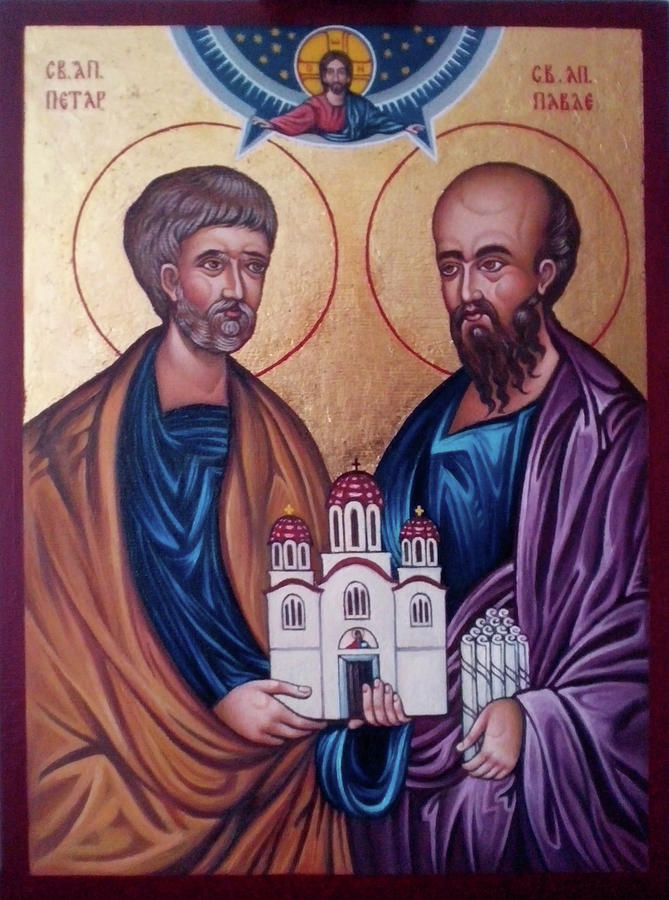 St.Peter and Paul Painting by Bozo Buzejic | Fine Art America