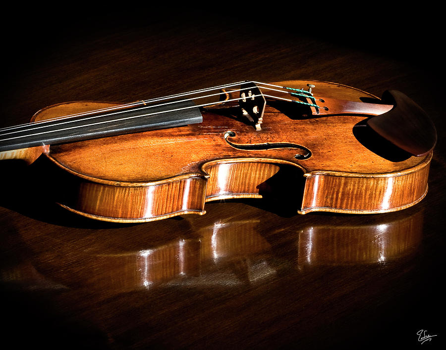 Violin Photograph - Stradivarius in Sunlight by Endre Balogh