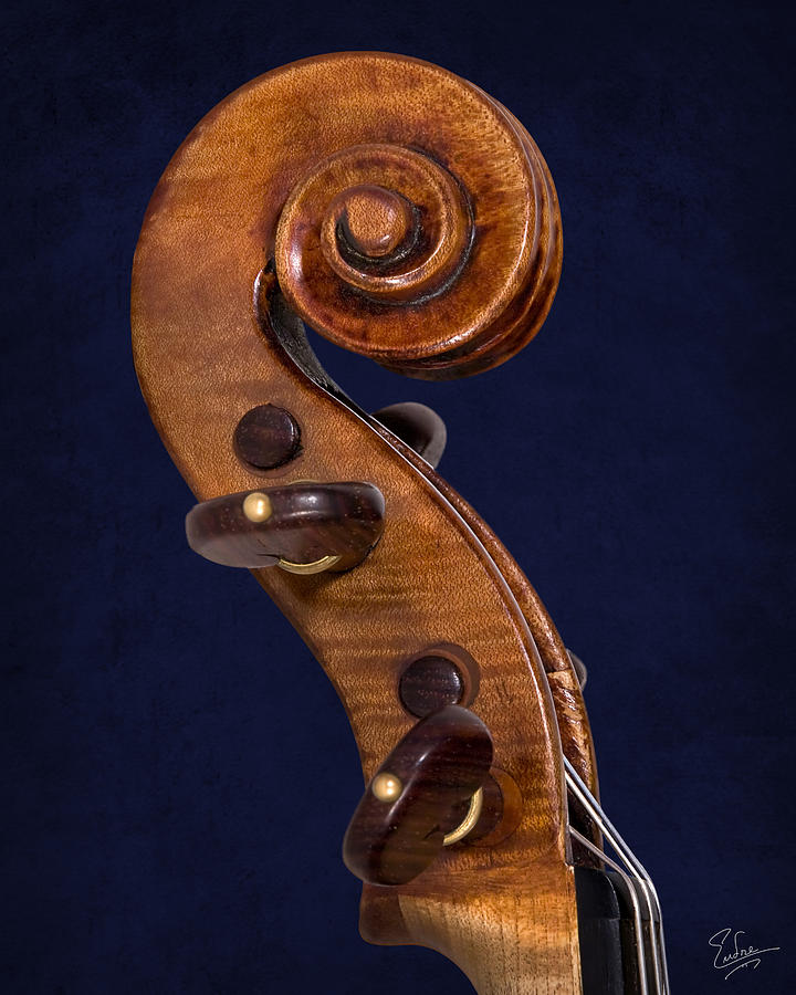 Stradivarius Scroll Photograph by Endre Balogh