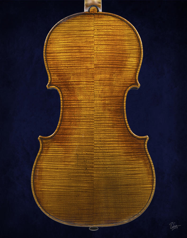 Stradivarius Violin Back Closeup Photograph by Endre Balogh