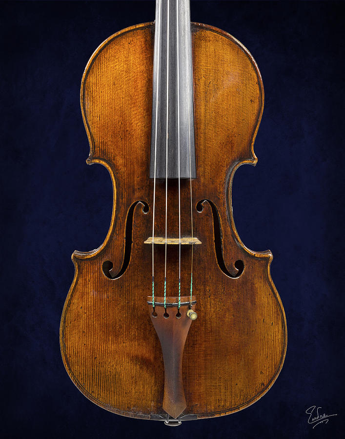 Stradivarius Violin Front Closeup Photograph by Endre Balogh