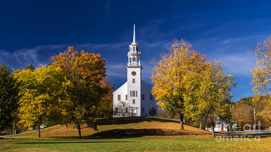Strafford Meeting House Photograph by Scenic Vermont Photography