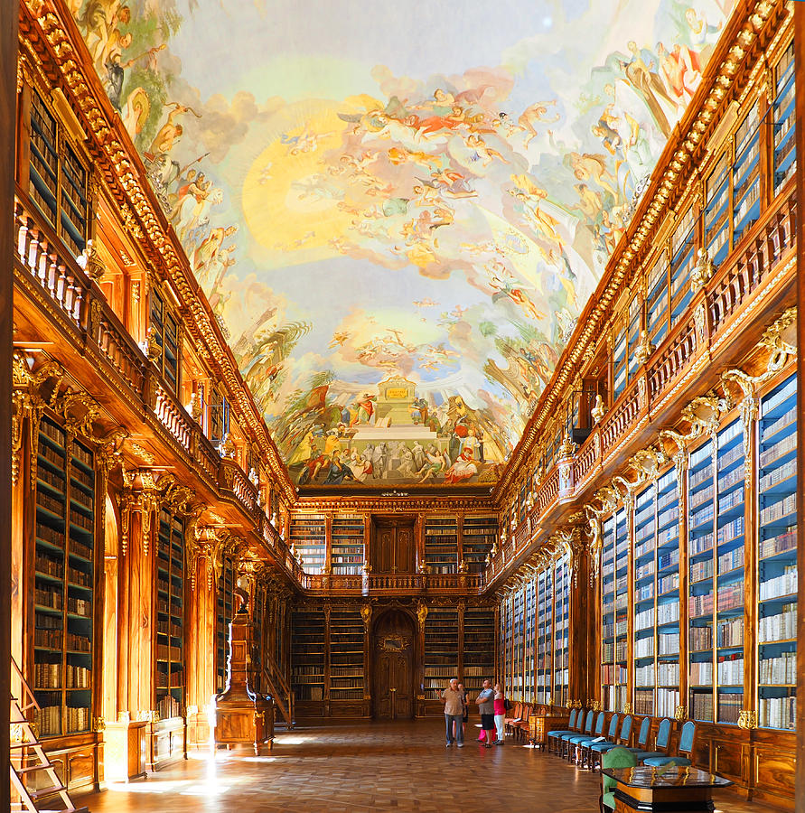 Book Photograph - Strahov Monastery Philosophical Hall by C H Apperson