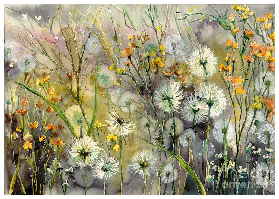 Pink Painting - Straight to the hills by Suzann Sines Pink Painting - Straight to the hills by Suzann Sines