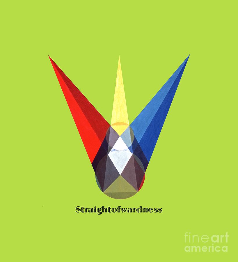 Tarot Painting - Straightforwardness text by Michael Bellon Tarot Painting - Straightforwardness text by Michael Bellon