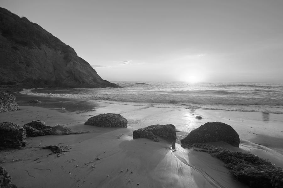 Strand Beach Black and White Photograph by Cliff Wassmann