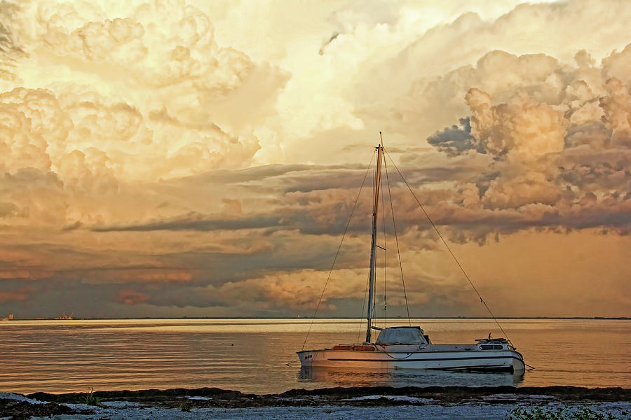 Boat Photograph - Stranded by HH Photography of Florida