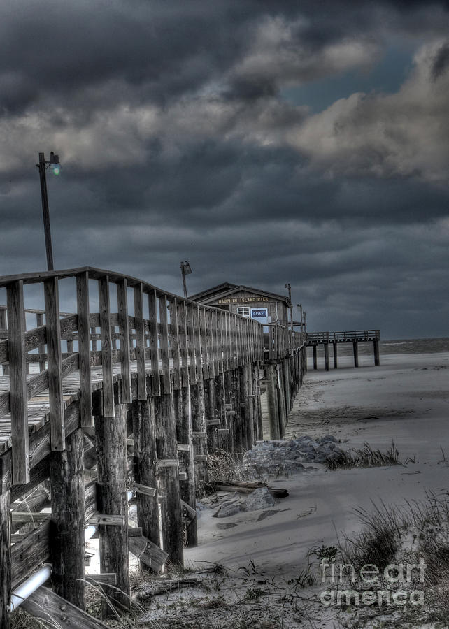 Stranded Pier Photograph by David Bearden