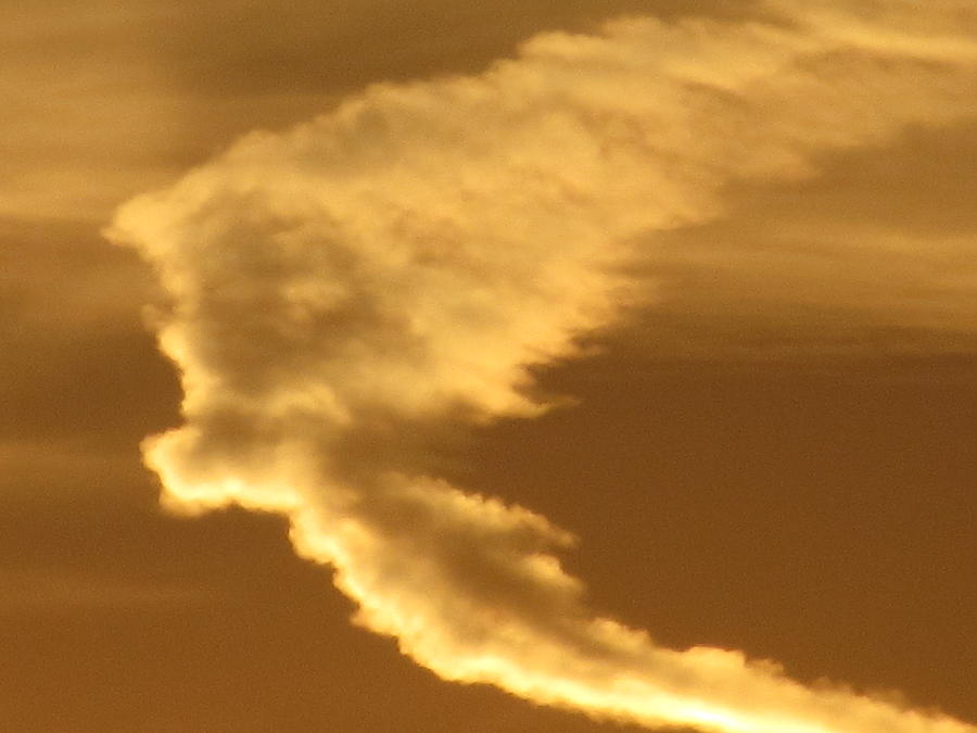 Strange Clouds Photograph by Philip de la Mare