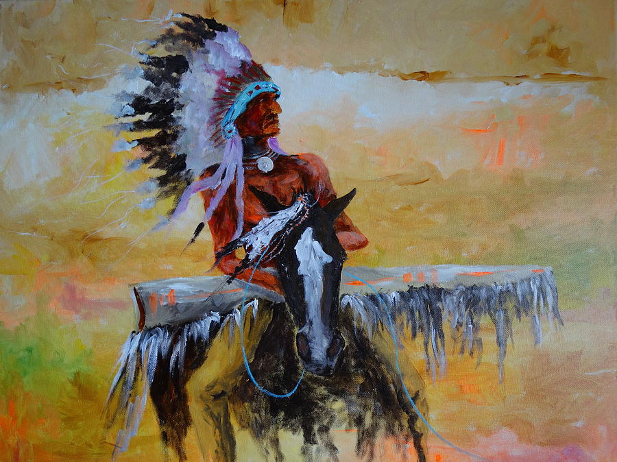 Horse Painting - Stranger Horse by Sam Iddings