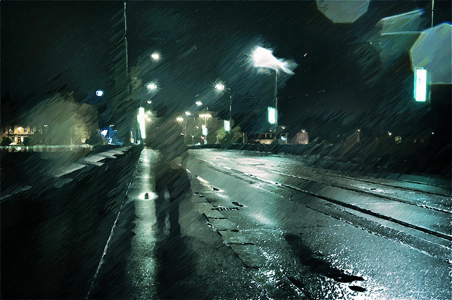 Prague Photograph - Stranger in the Night by Jenny Rainbow