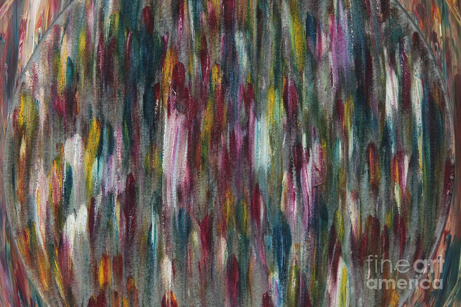 Abstract Painting - Strangers by Nour Refaat