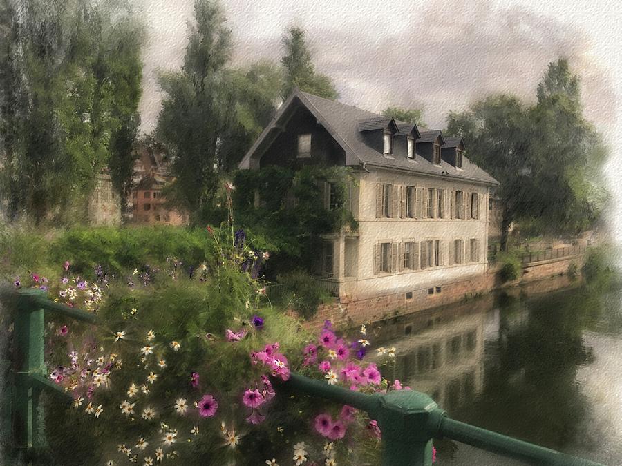 Strasbourg Bridge Digital Art by Gina Harrison