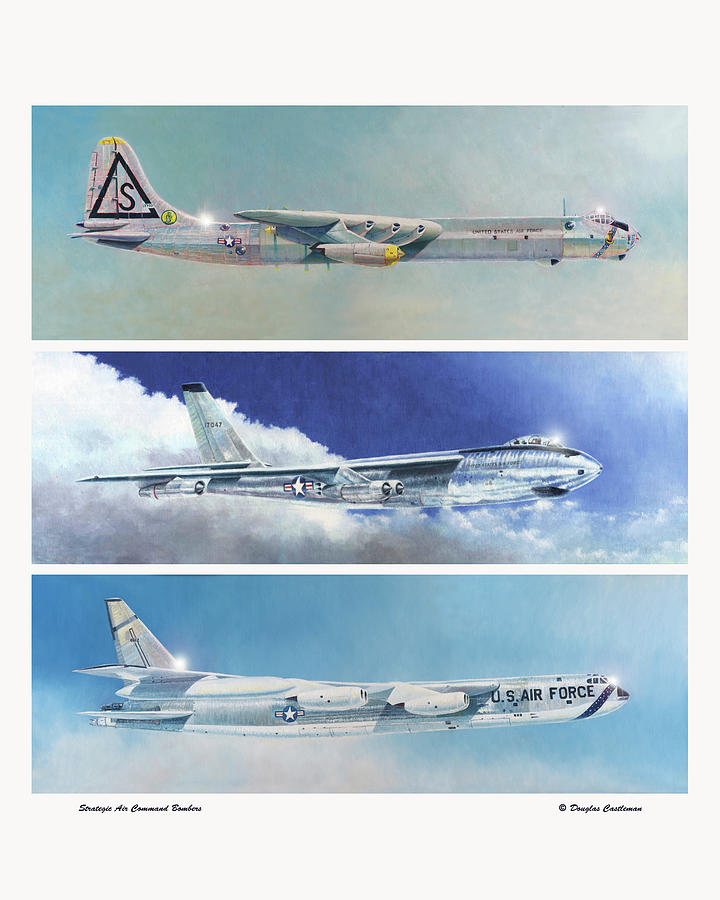 Strategic Air Command Bombers Painting by Douglas Castleman