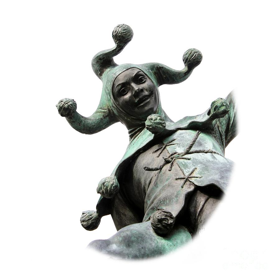 Stratfords Jester Statue on Transparent background Photograph by Terri Waters