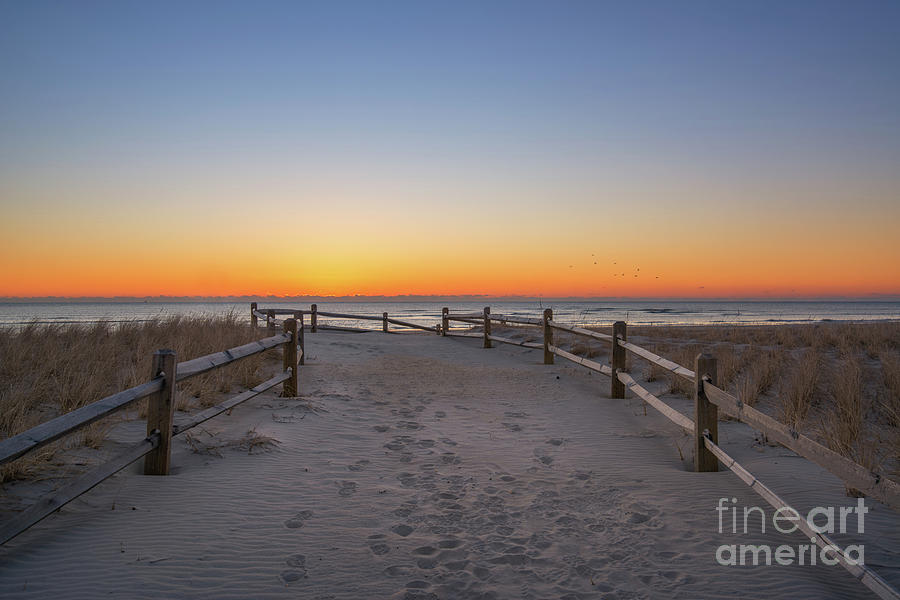 Strathmere Beach Sunrise  Photograph by Michael Ver Sprill