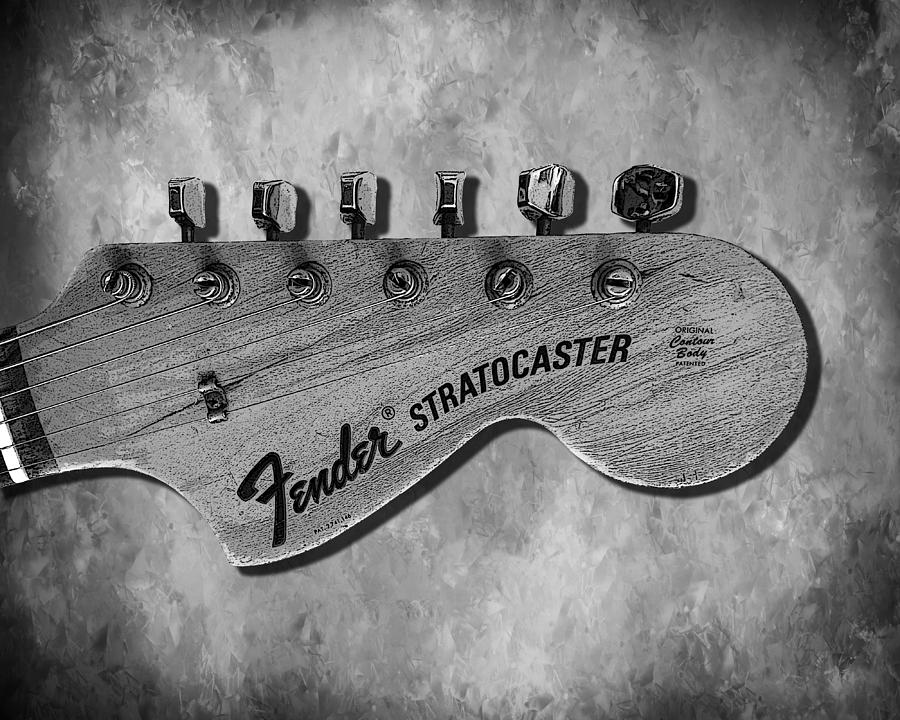 Guitar Photograph - Stratocaster Head by Mark Rogan