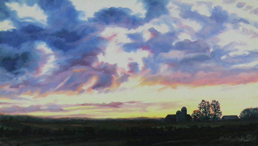 Stratocumulus Painting by Phil Chadwick