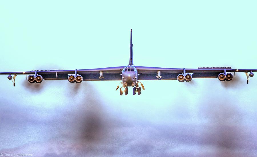 Stratofortress leaving Color Photograph by Tommy Anderson