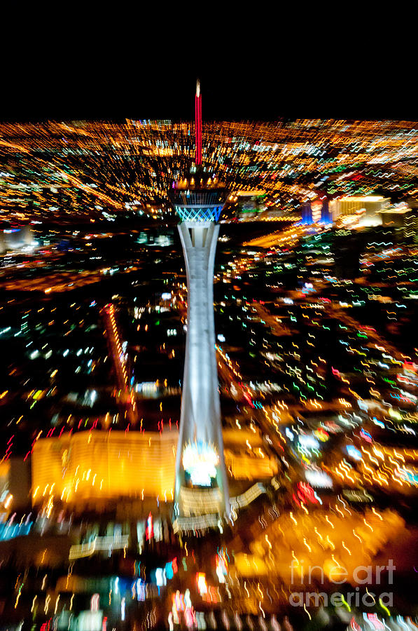 Las Vegas Photograph - Stratosphere Zoom by Andy Smy