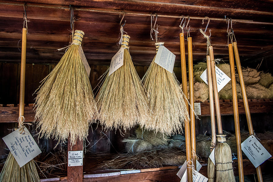 Straw Brooms Photograph by Paul Freidlund