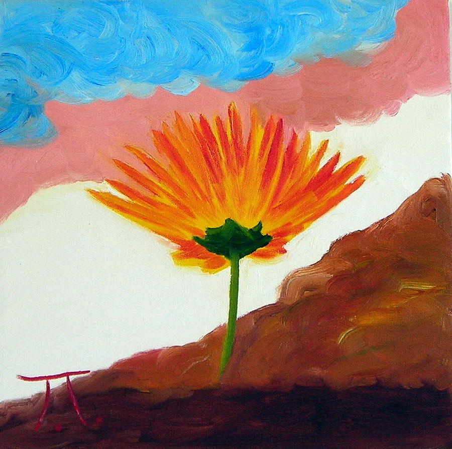 Straw Flower Painting by Troy Thomas Fine Art America