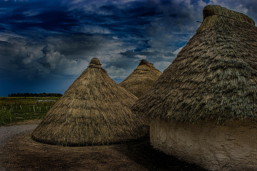 Landscape Photograph - Straw Huts by Martin Newman