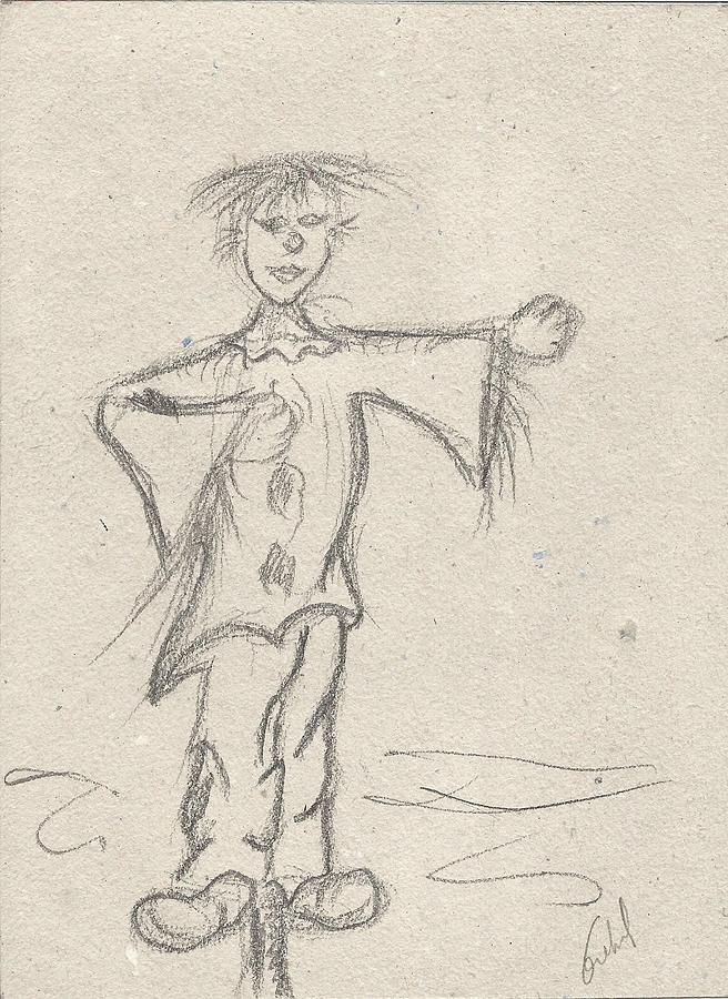 Straw Man Turn To Clown Drawing by Gabriel Coelho - Fine Art America