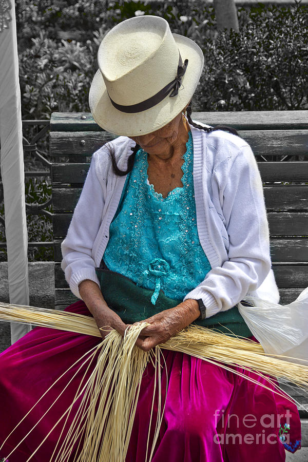 Mountain Photograph - Straw Weaving Is A Dying Art by Al Bourassa