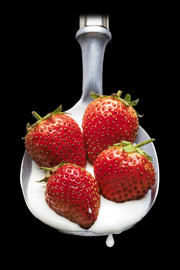 Strawberries N Cream Photograph