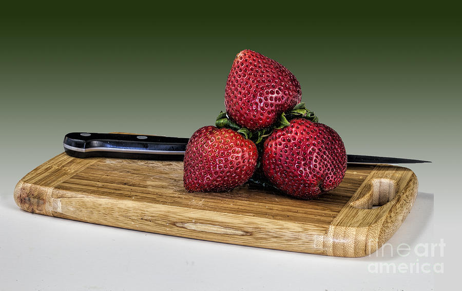 Strawberries Photograph by Shirley Mangini