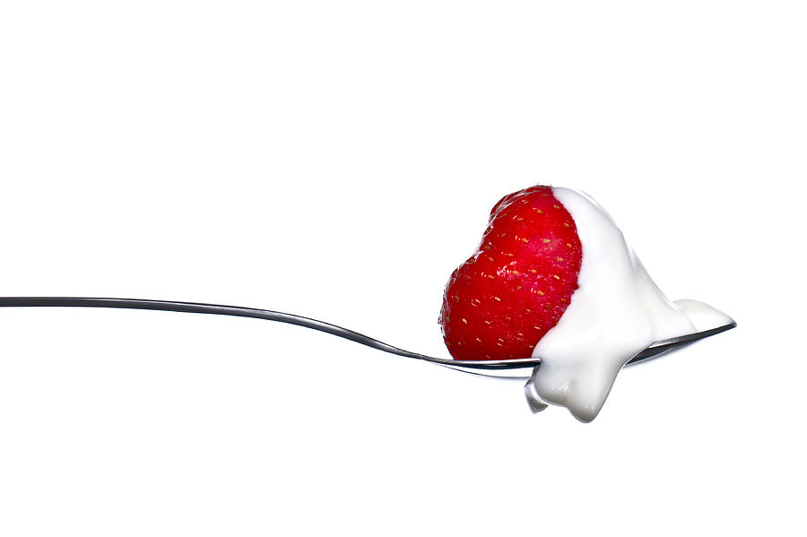 Fruit Photograph - Strawberry and Cream by Gert Lavsen