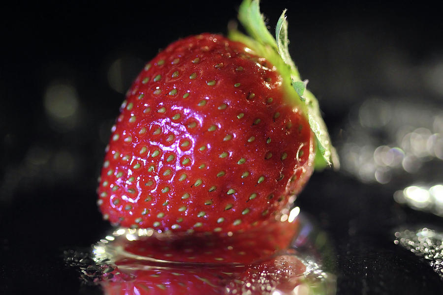 Strawberry Photograph - Strawberry by Angela Murdock