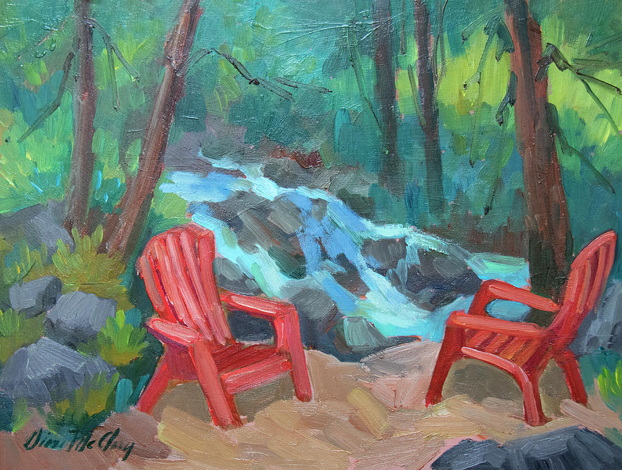 Mountain Painting - Strawberry Creek Idyllwild by Diane McClary