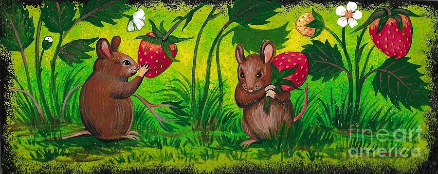 Strawberry Fields Forever Painting by Margaryta Yermolayeva
