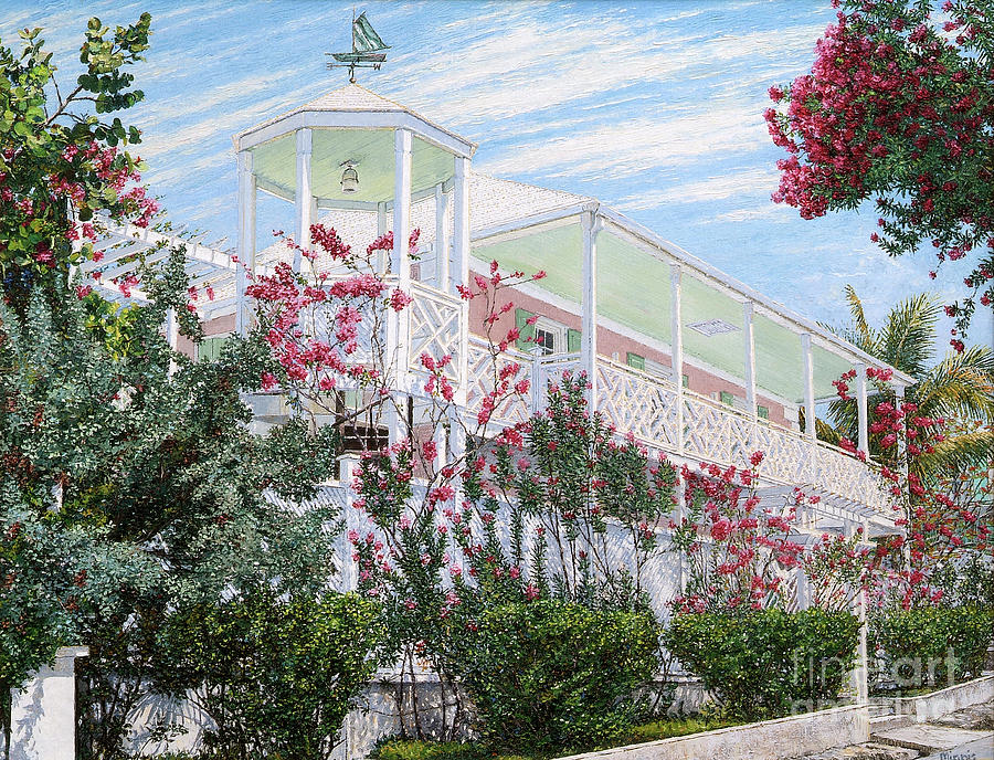 Strawberry House Painting by Eddie Minnis