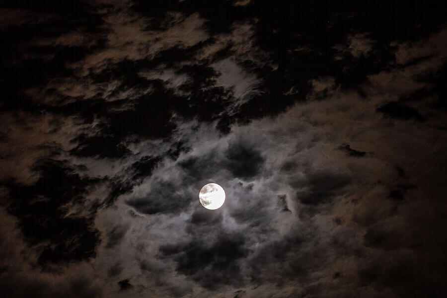 Strawberry Moon Captured by the Cloud Photograph by Pam Fong - Pixels