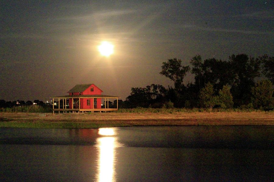 Strawberry Moon of Grass Island Photograph by Catie Canetti