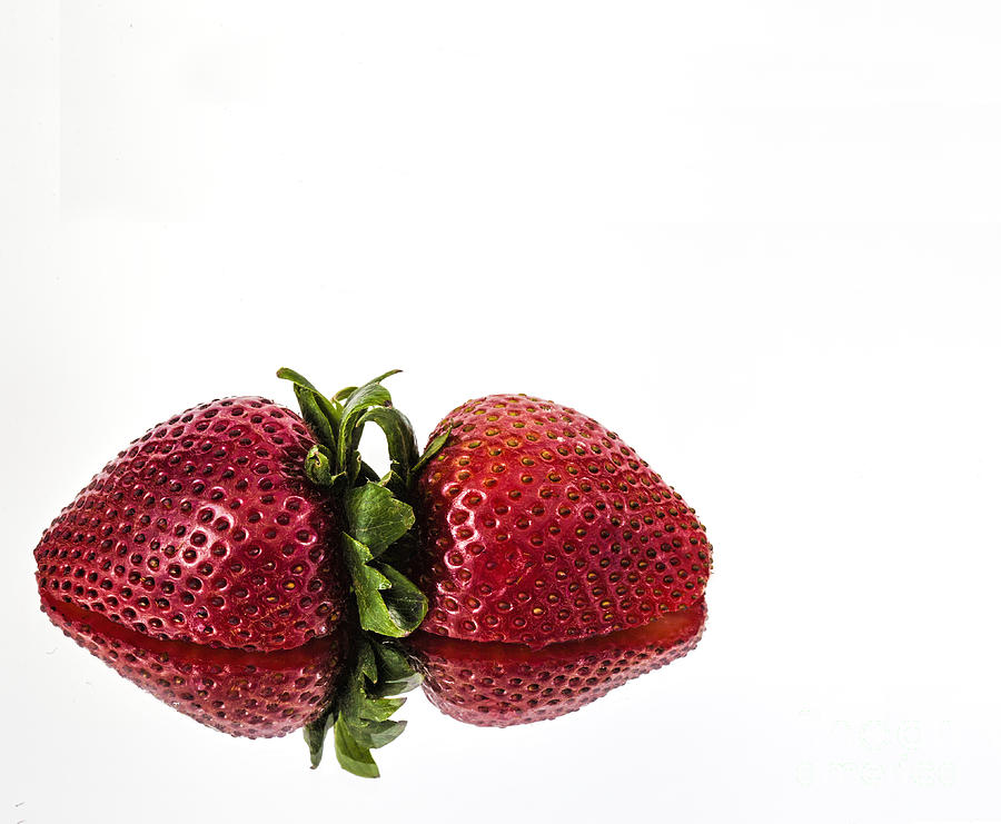 Strawberry Reflections Photograph by Shirley Mangini