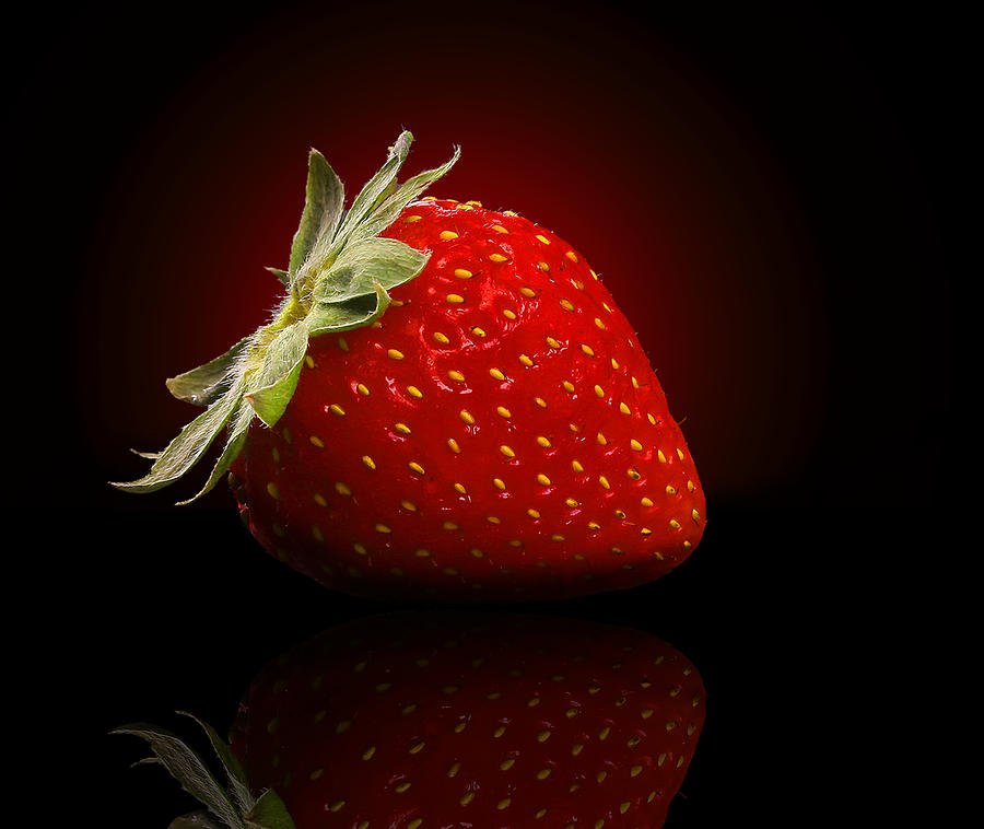 Strawberry Photograph - Strawberry Sensuality by Georgiana Romanovna