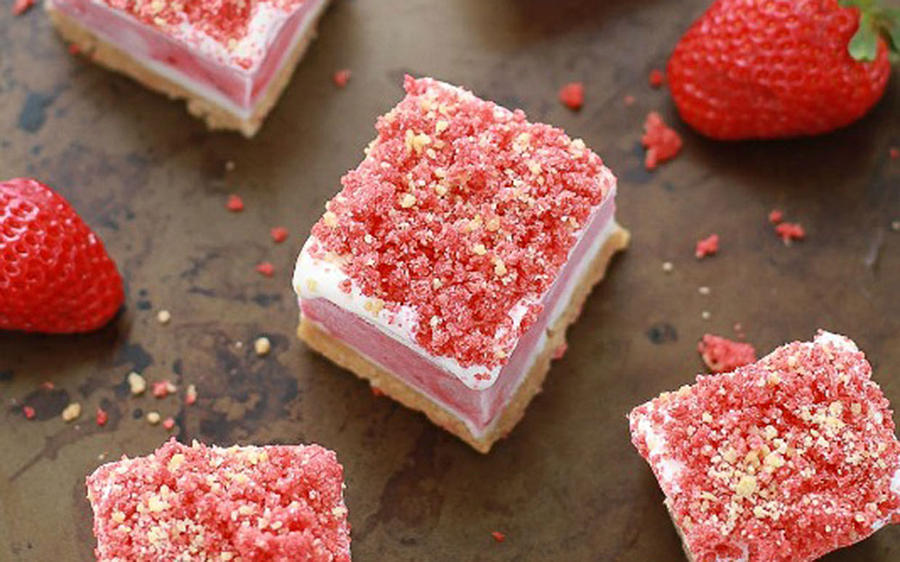 Strawberry Shortcake Ice Cream Bars Photograph by Raquel Bernal - Fine ...