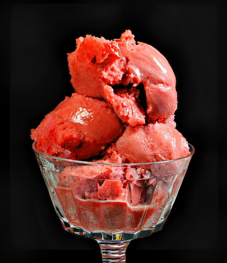 Strawberry Sorbet Photograph by Diana Angstadt