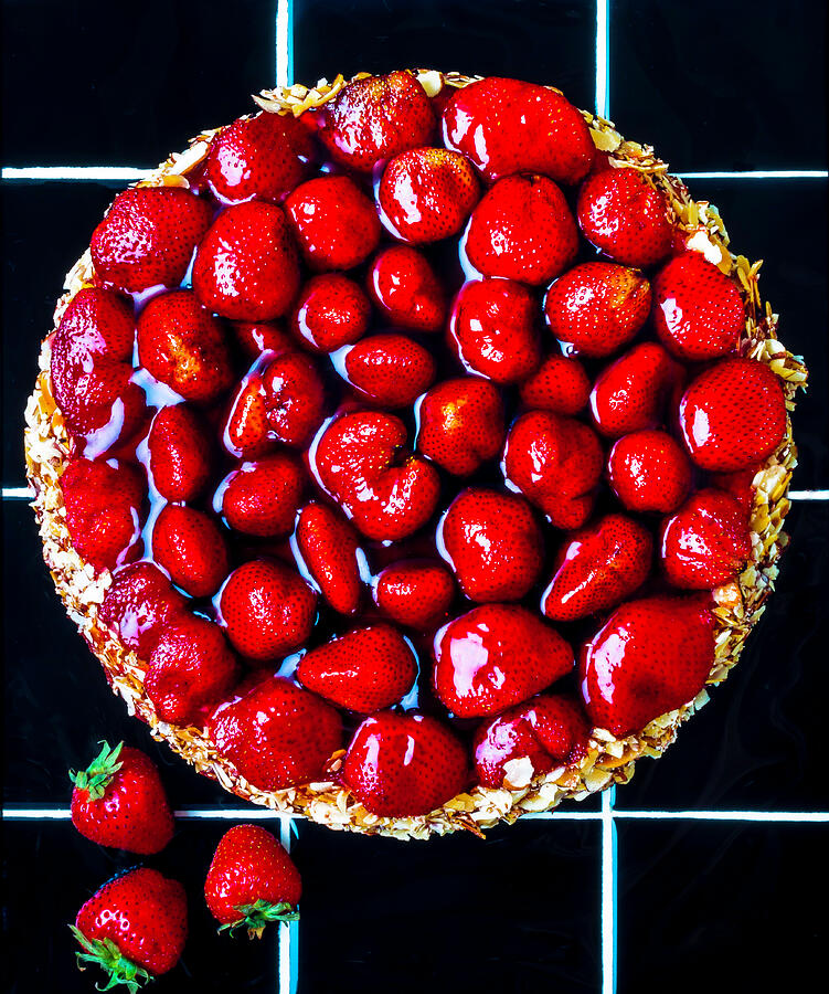 Strawberry Tart Pie Photograph by Garry Gay