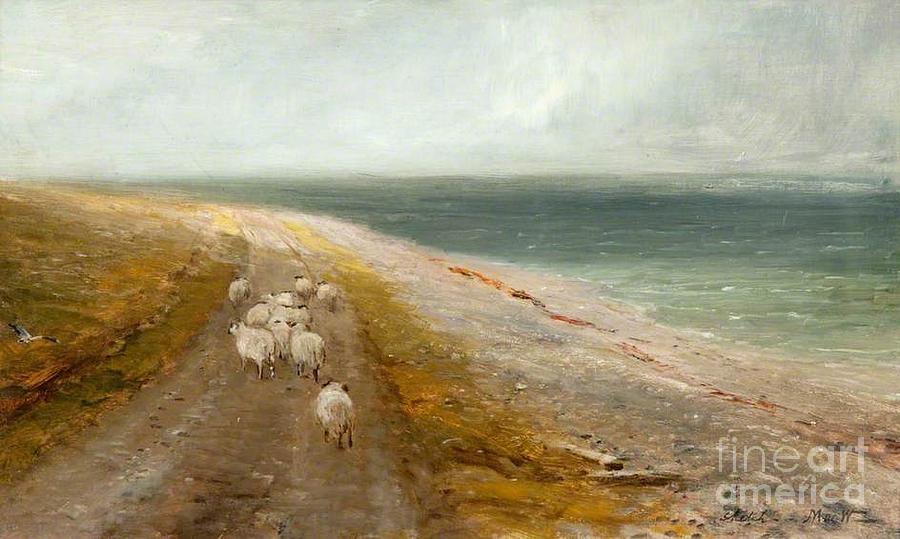 Stray Sheep Painting by MotionAge Designs