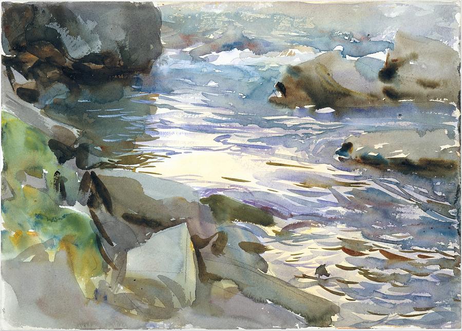 Stream and Rocks Painting by John Singer Sargent