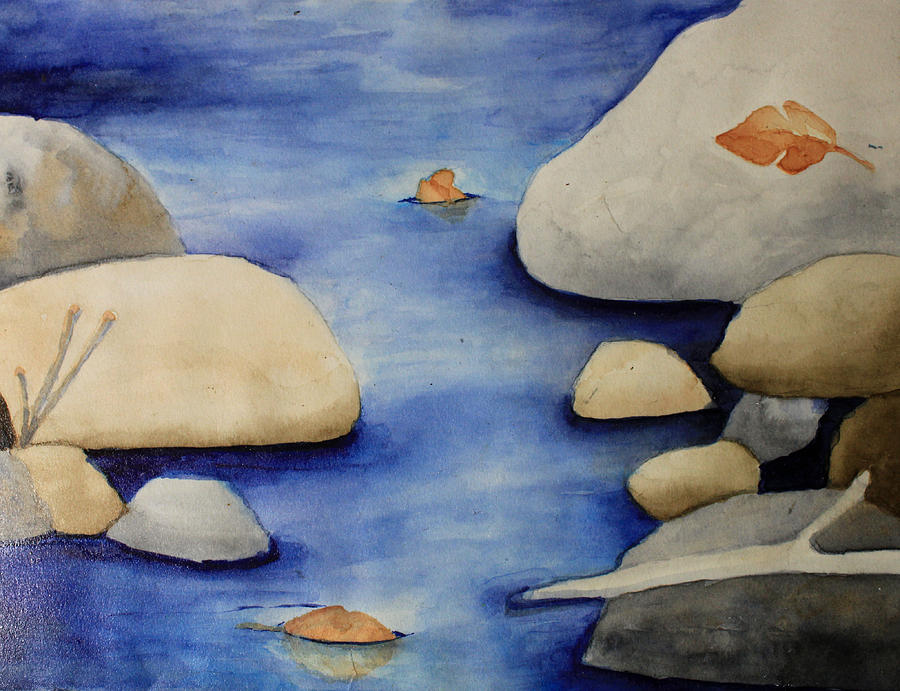 Stream Painting by April Burton