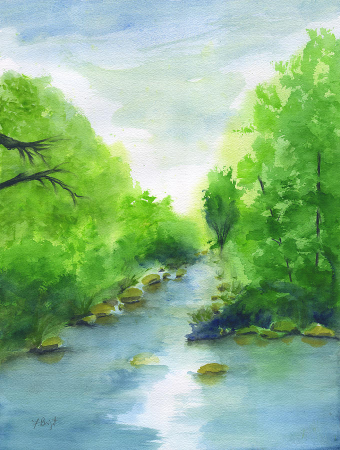 Stream In Sedona Painting by Frank Bright