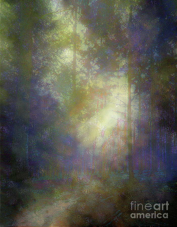 Inspirational Digital Art - Stream of Light by Christine MacLellan