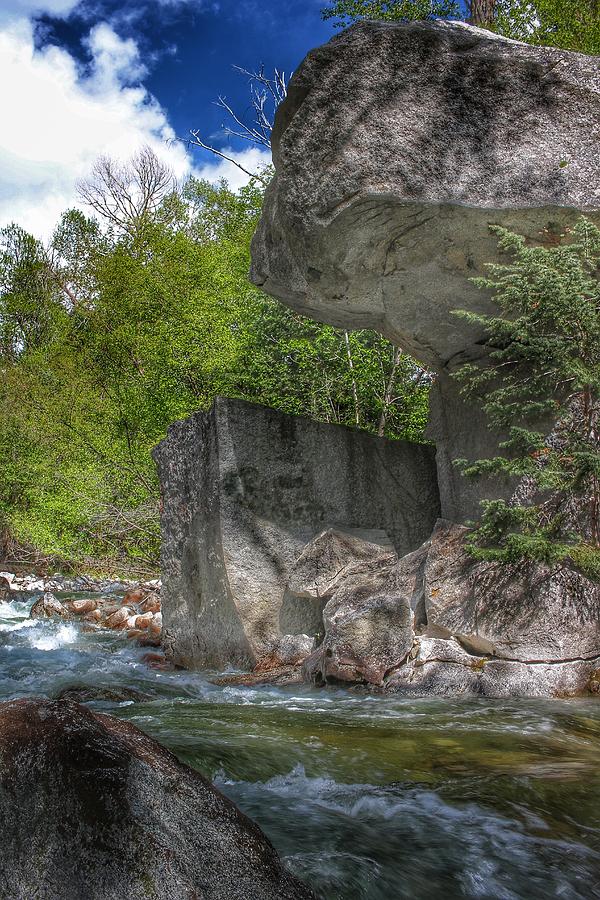 Stream Side Boulders Photograph by Buck Buchanan