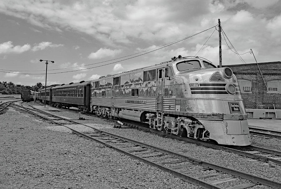 Streamliners At Spencer  C B Q 9911 BW Photograph by Joseph C Hinson
